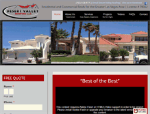Tablet Screenshot of desertvalleyroofingvegas.com